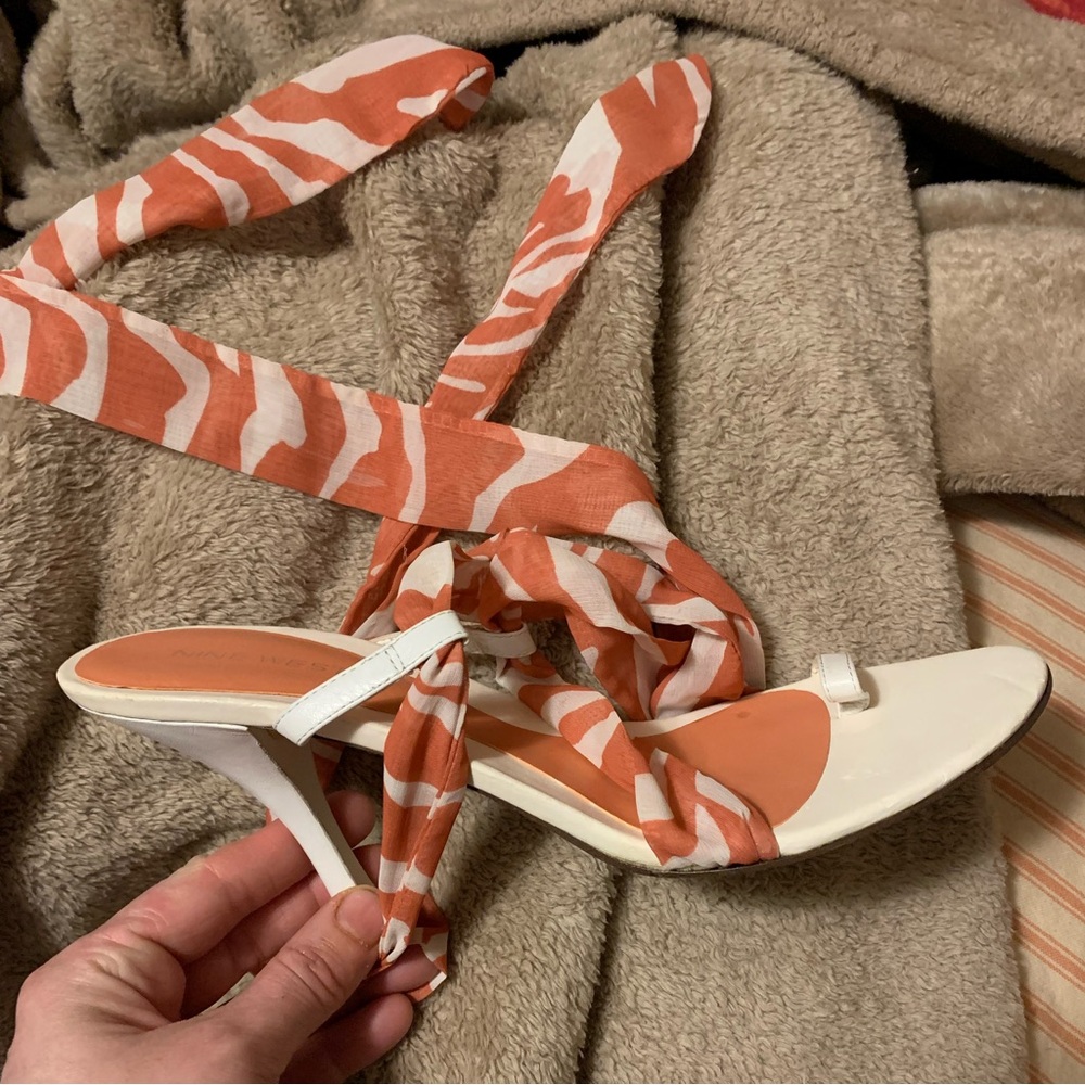 Nine West heels with ankle lace